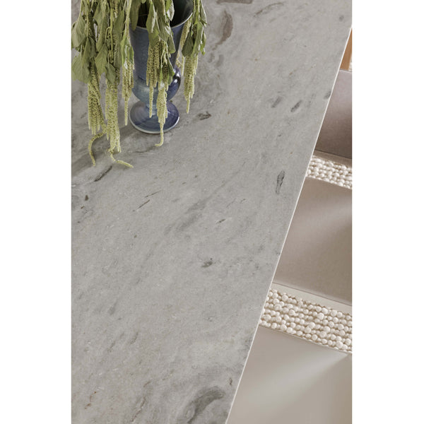 Home Fashion Angle Marble Top Dining Table Grey