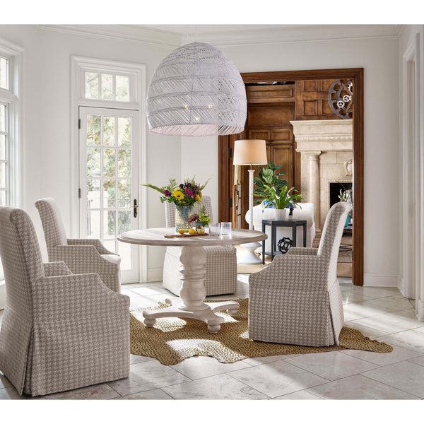 Home Fashion Ansen Round Dining Table Dover White