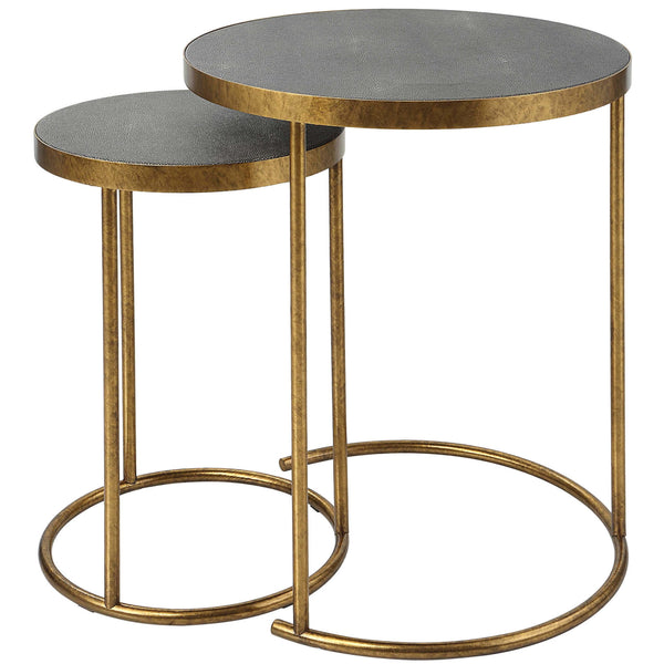 Home Fashion Aragon Nesting Tables Gray Set Of 2
