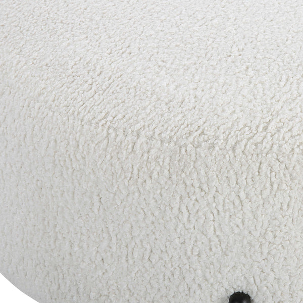 Home Fashion Arles Large Ottoman White