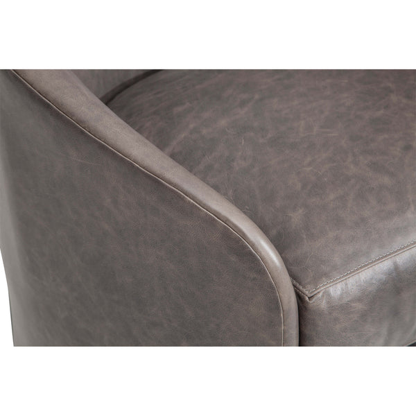 Home Fashion Arlo Leather Swivel Chair Laguna Dove