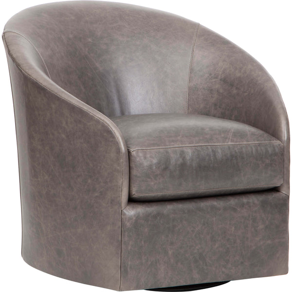 home fashion Arlo Leather Swivel Chair Laguna Dove