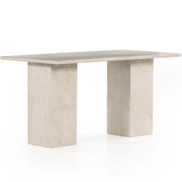home fashion Arum Desk Cream Marble by Four Hands