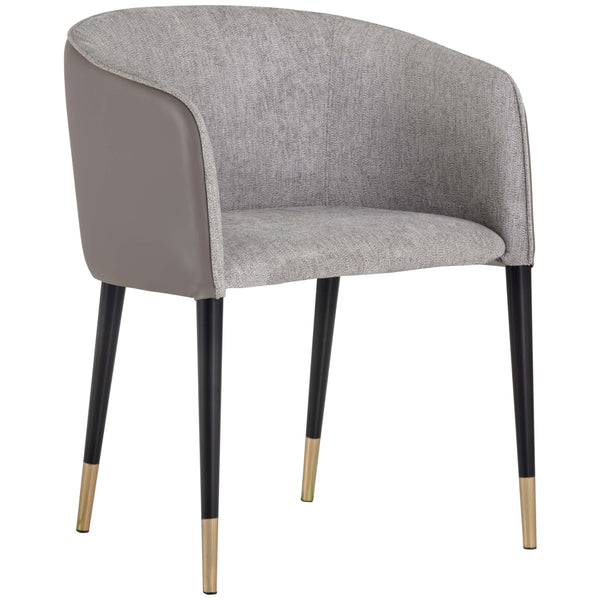 home fashion Asher Arm Chair Flint Grey Set of 2