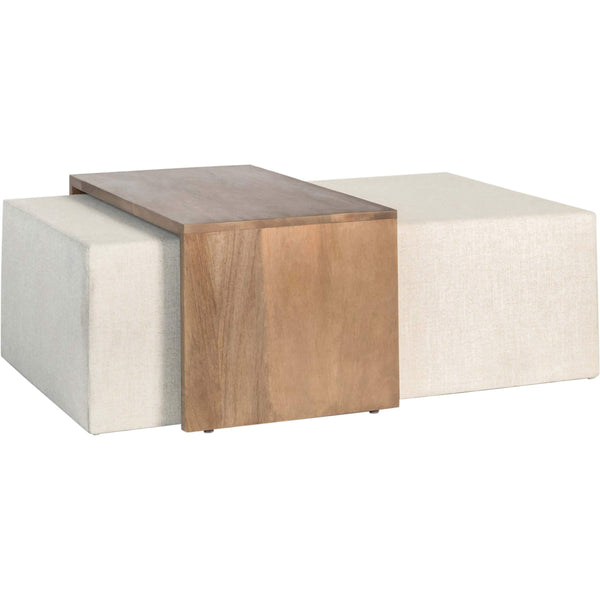 home fashion Asher Ottoman Subtle Linen