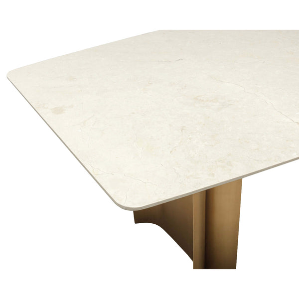 Home Fashion Astara Dining Table Antique Brass
