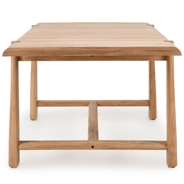 Home Fashion Aston Outdoor Dining Table Natural