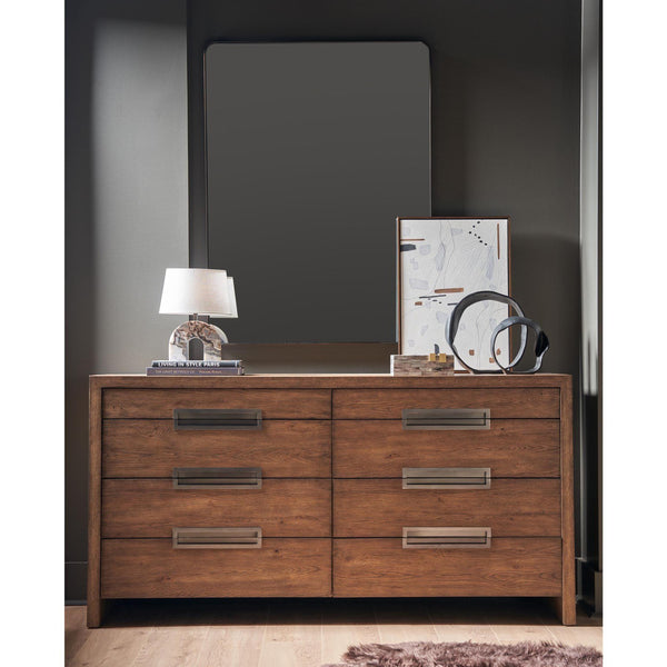 Home Fashion Atlas 8 Drawer Dresser Medium Brown