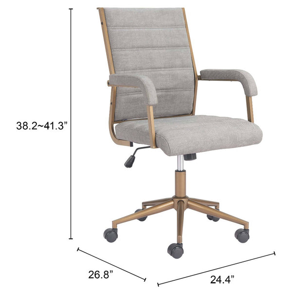 Home Fashion Auction Office Chair Gray