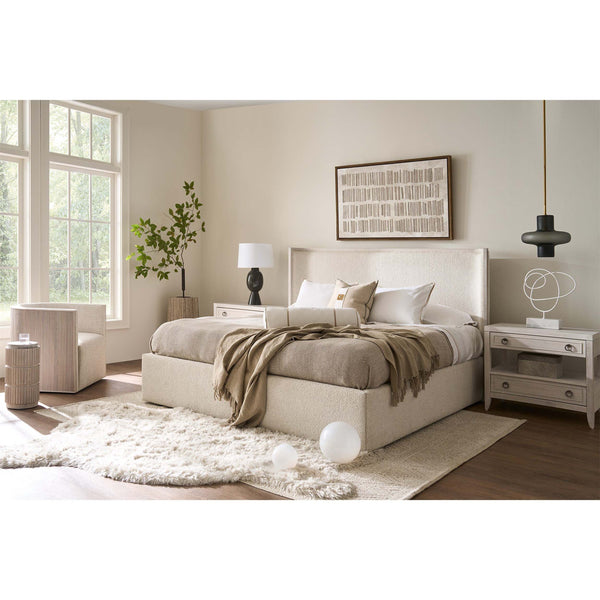Home Fashion Avaline 2 Drawer Nightstand White Oak