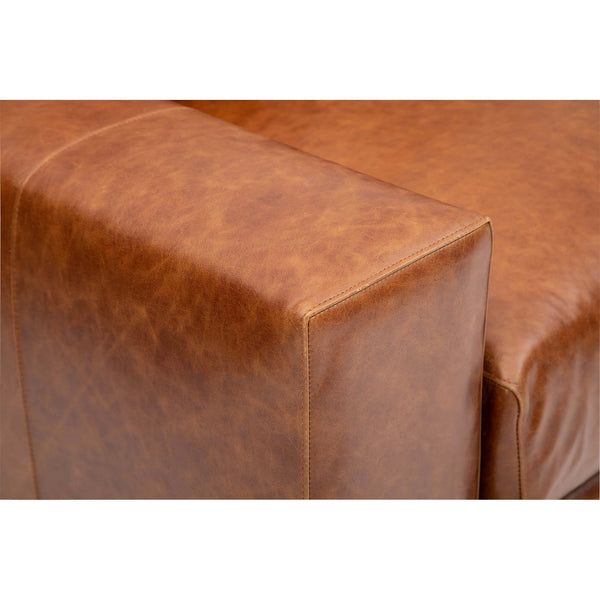 Home Fashion Axel Leather Sofa Laguna Cognac