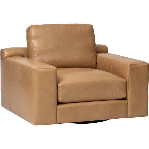home fashion Axel Leather Swivel Chair Landry Fawn