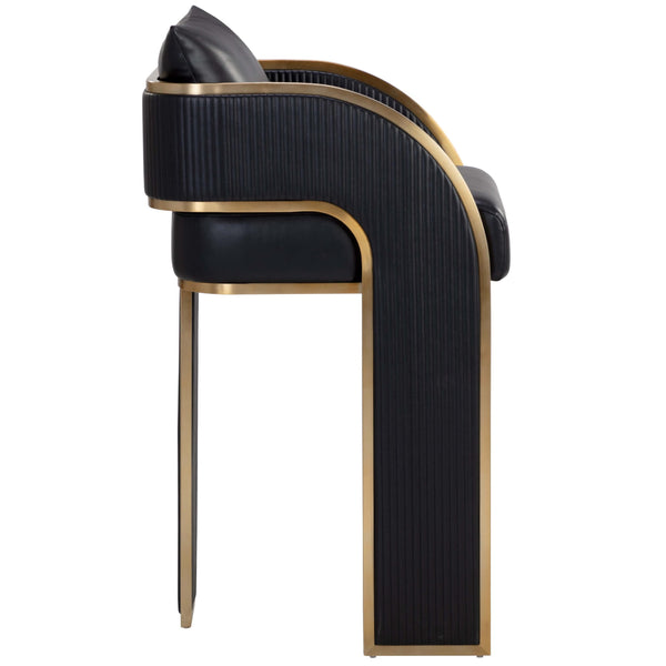 Home Fashion Baz Bar & Counter Stool Napa Black