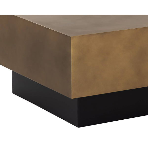 Home Fashion Blakely Coffee Table Antique Brass