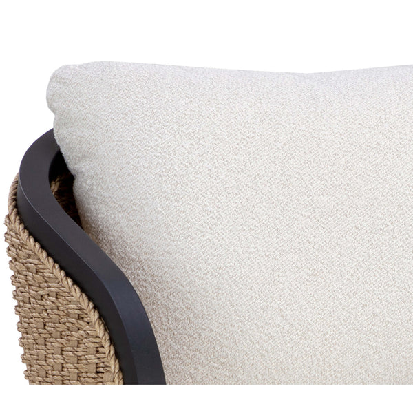 Home Fashion Bora Outdoor Swivel Chair Louis Cream