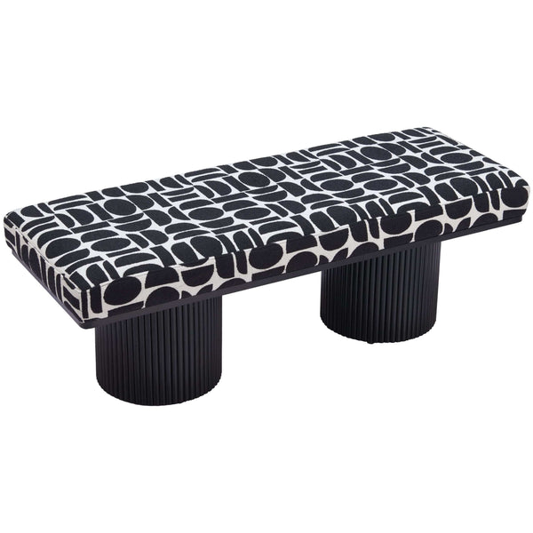Home Fashion Botoia Bench Black & White