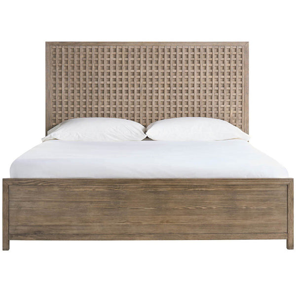 Home Fashion Boulder Panel Bed Warm Brown