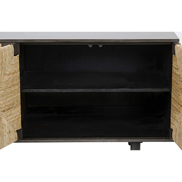 Home Fashion Brook 4 Door Sideboard Mahogany