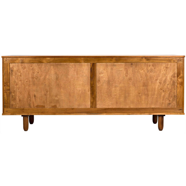 Home Fashion Brook 4 Door Sideboard Teak