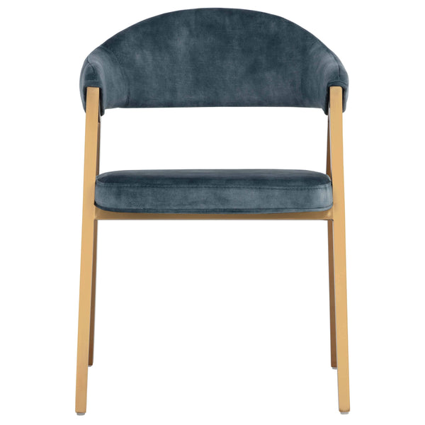 Home Fashion Burgos Arm Chair Nono Petrol Set Of 2