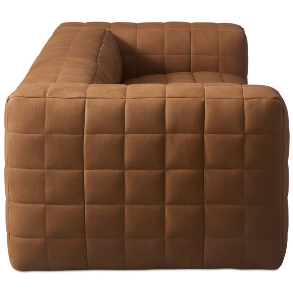 Home Fashion Callan Leather Sofa Tan