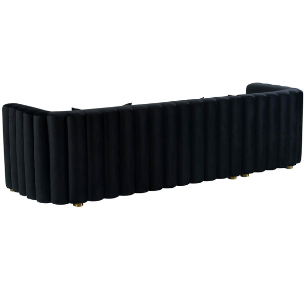 Home Fashion Callie Sectional LAF Black