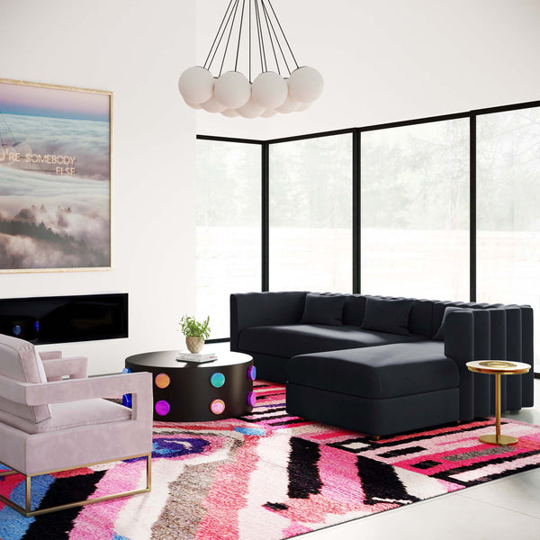 Home Fashion Callie Sectional RAF Black