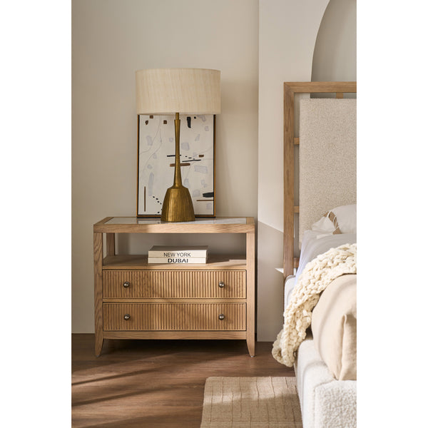 Home Fashion Carmen Two Drawer Nightstand Skylark