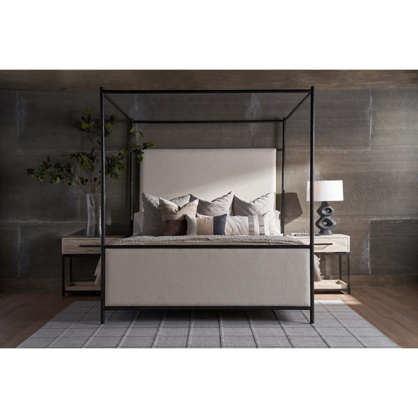 Home Fashion Cascade Canopy King Bed Berber Fleece