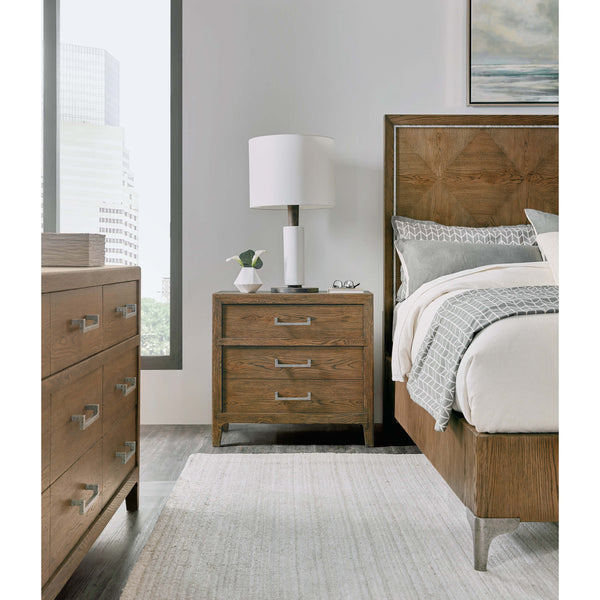 Home Fashion Chapman 3 Drawer Nightstand