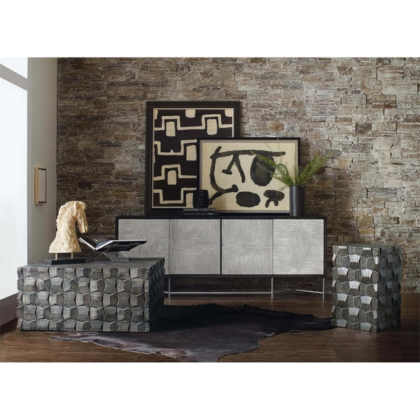 Home Fashion Chiseling End Table