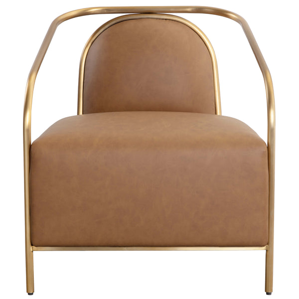 Home Fashion Cicero Leather Chair Milliken Cognac