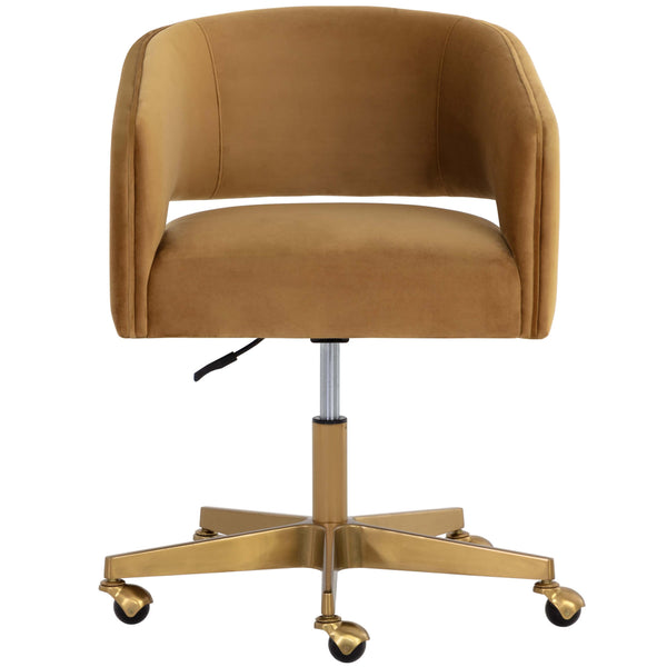 Home Fashion Claren Office Chair Gold Sky