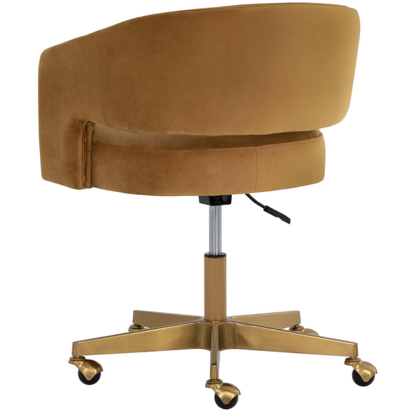 Home Fashion Claren Office Chair Gold Sky