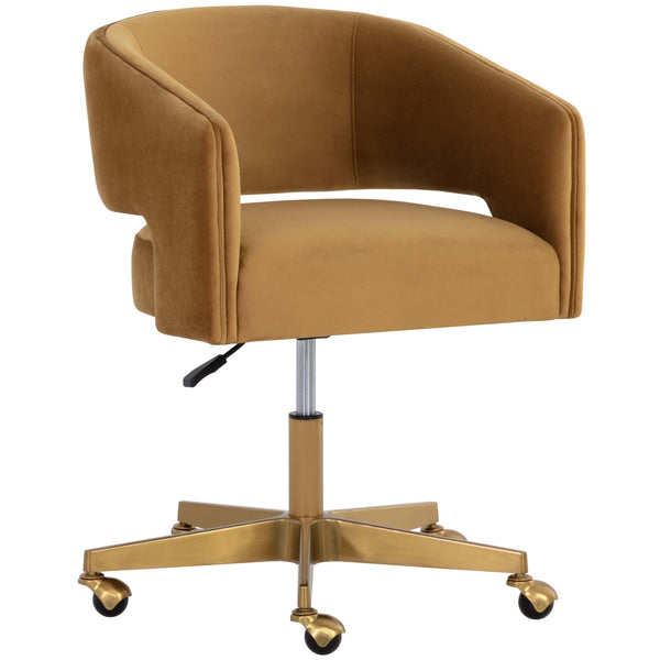 home fashion Claren Office Chair Gold Sky