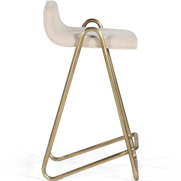 Home Fashion Clipper Counter Stool Antique Brass