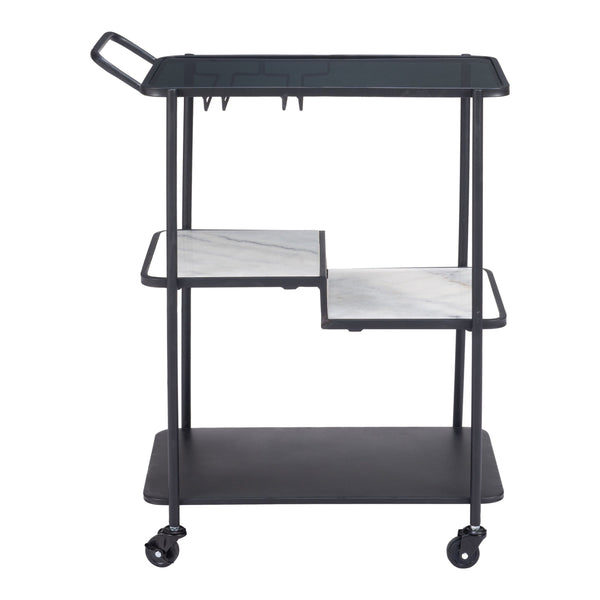 Home Fashion Constanza Bar Cart Black