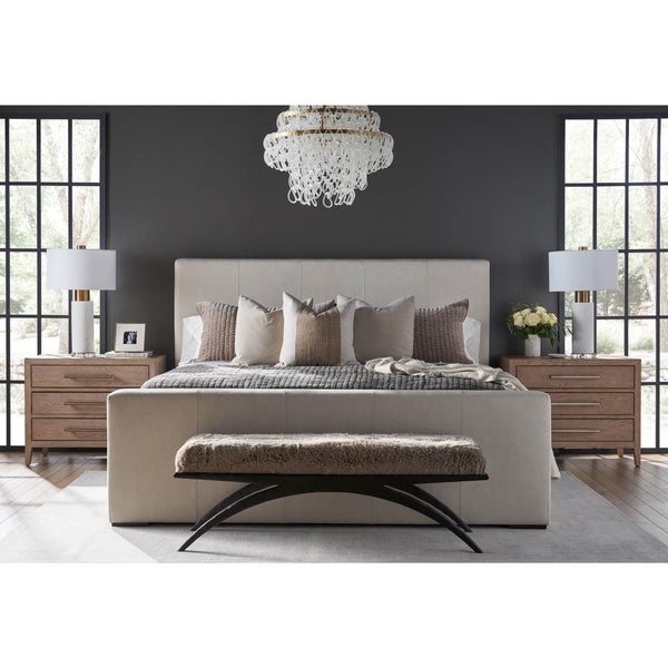 Home Fashion Cove 3 Drawer Nighstand Gray Oak