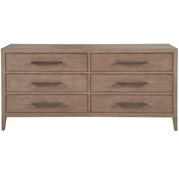 Home Fashion Cove 6 Drawer Dresser Gray Oak