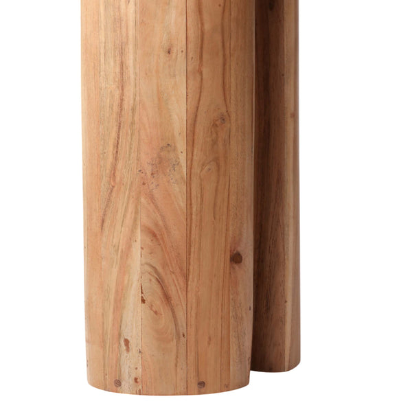 Home Fashion Curved Leg Console Natural
