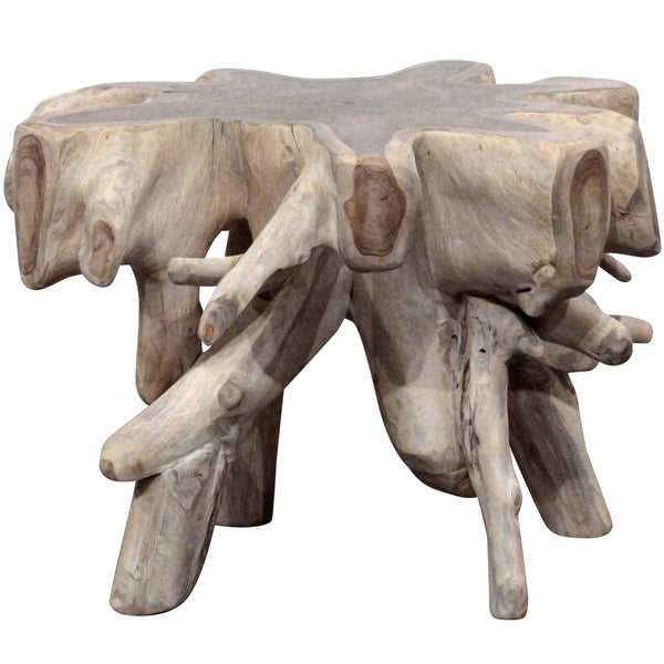 Home Fashion Cypress End Table White Wash