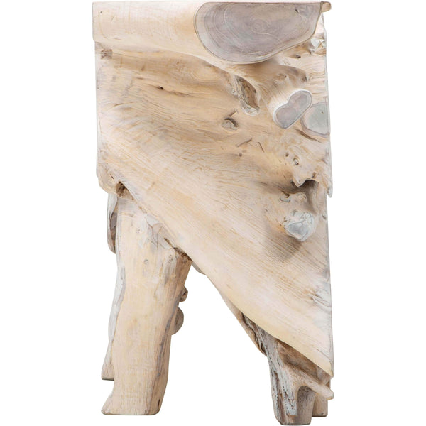 Home Fashion Cypress Root Console Table White Wash