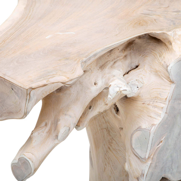 Home Fashion Cypress Root Console Table White Wash