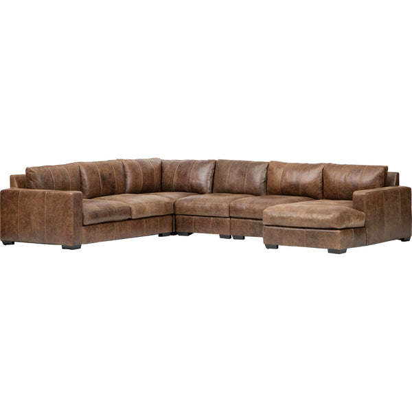 home fashion Dawkins Leather Sectional