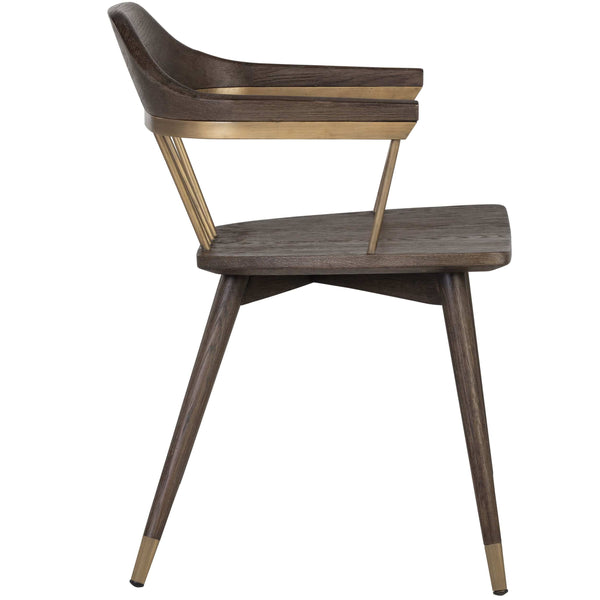 Home Fashion Demi Dining Chair Dark Brown Set Of 2