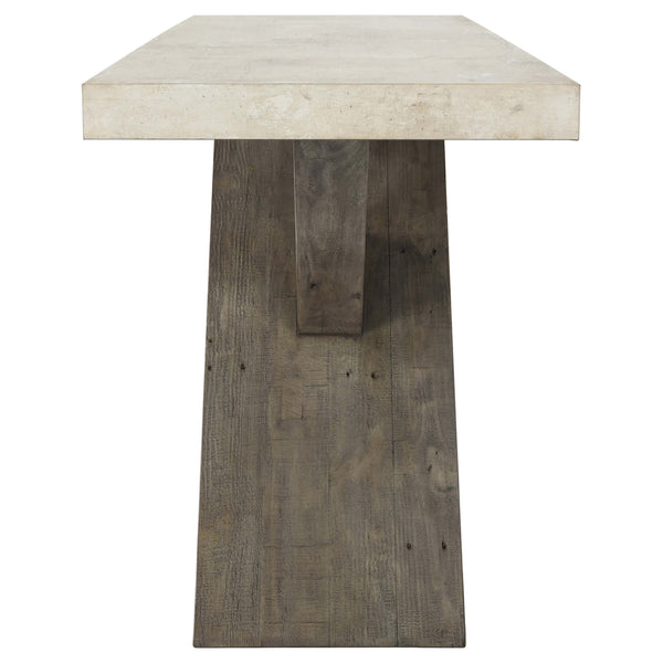 Home Fashion Durant Console Table Distressed Gray