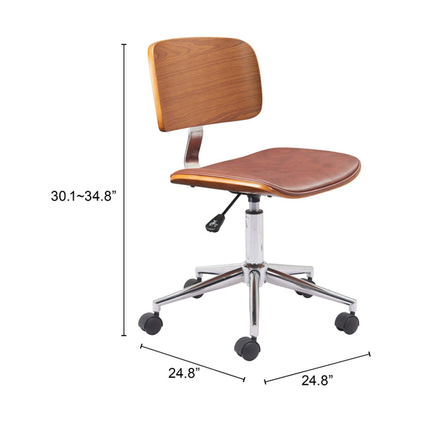 Home Fashion Duravel Office Chair Brown