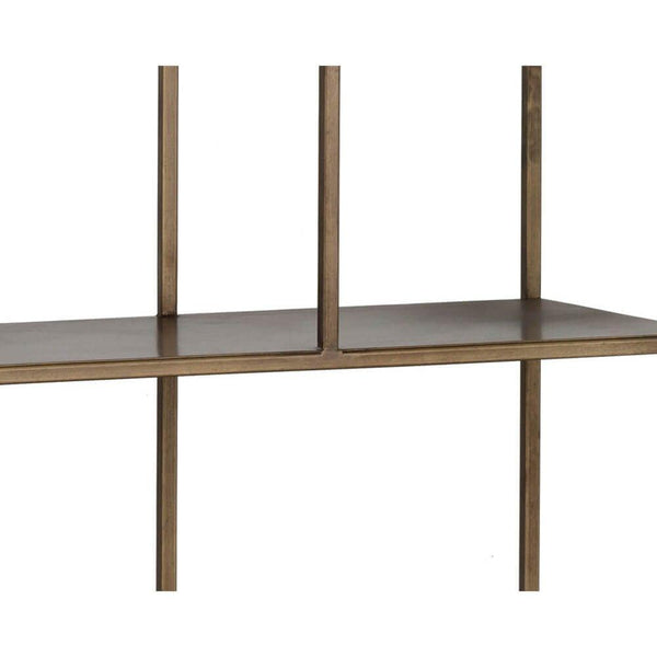 Home Fashion Eiffel Large Bookcase Antique Brass