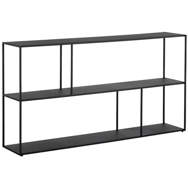 home fashion Eiffel Large Low Bookcase Black