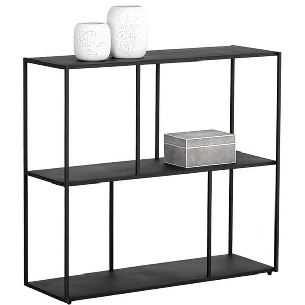 Home Fashion Eiffel Medium Low Bookcase Black